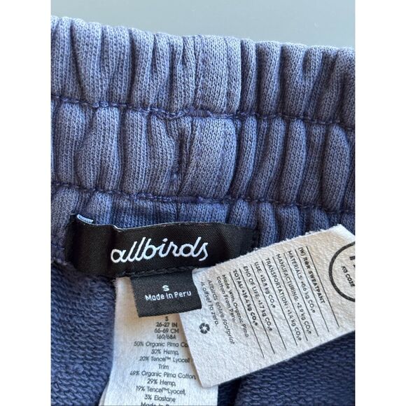 Allbird R&R sweatpants blue size small organic Pima cotton hemp - Picture 3 of 11